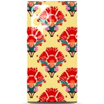 Retro 40s 50s Mexico Flowers Pattern 4 Samsung Galaxy S24 Ultra 6.9 Inch Black TPU UV Case Front