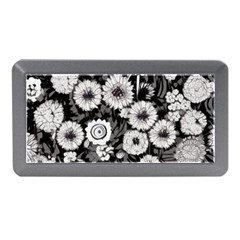 Mid Century Retro Floral 1970s 1960s Pattern 87 Mid Century Retro Floral 1970s 1960s Pattern 86 Memory Card Reader (mini) by violetheavensky