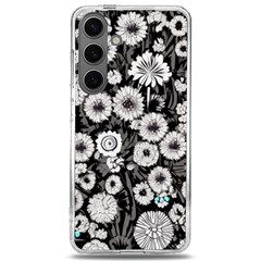 Mid Century Retro Floral 1970s 1960s Pattern 87 Mid Century Retro Floral 1970s 1960s Pattern 86 Samsung Galaxy S24 6 2 Inch Tpu Uv Case by violetheavensky