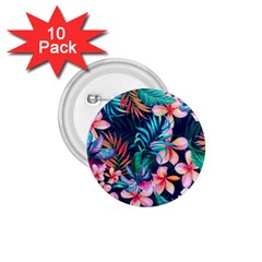 Hawaiian Flowers Hawaii 1 75  Buttons (10 Pack) by Cemarart