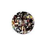 Jesus Christ Modern Halftone pattern Golf Ball Marker (10 pack) Front
