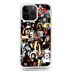 Jesus Christ Modern Halftone Pattern Iphone 14 Pro Max Tpu Uv Print Case by snek