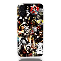 Jesus Christ Modern Halftone Pattern Iphone 16 Plus Tpu Uv Print Case by snek