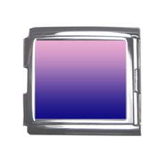 Cotton Candy Pink To Navy Blue Linear Gradient Mega Link Italian Charm (18mm) by GradientsOmbre