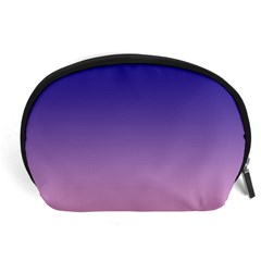 Navy Blue To Cotton Candy Pink Linear Gradient Accessory Pouch (large) by GradientsOmbre