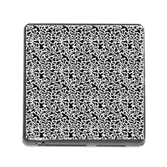 Black White Giraffe Pattern Memory Card Reader (square 5 Slot) by DinkovaArt