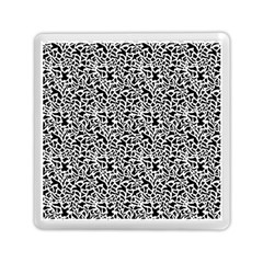 Black White Giraffe Pattern Memory Card Reader (square) by DinkovaArt