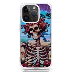 Grateful Dead Hippie Peace Roses Rock Music Legend Iphone 14 Pro Tpu Uv Print Case by Tsamara