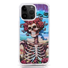 Grateful Dead Hippie Peace Roses Rock Music Legend Iphone 14 Pro Max Tpu Uv Print Case by Tsamara