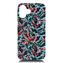 Leaves Nature Pattern Patterns Colorful Iphone 16 Plus Black Uv Print Pc Hardshell Case by Tsamara