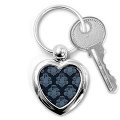Dr Who Tardis Pattern Key Chain (heart) by Tsamara