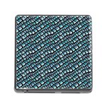 Turquoise Snake  Memory Card Reader (Square 5 Slot) Front
