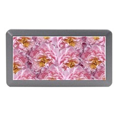 Peonies Nature Bloom Blossom Pink Memory Card Reader (mini) by Tsamara