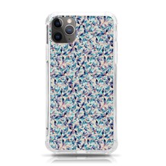 Blue Leaves (2) Iphone 11 Pro Max 6 5 Inch Tpu Uv Print Case by DinkovaArt