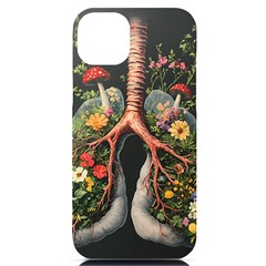 Lungs Health Iphone 14 Plus Black Uv Print Pc Hardshell Case by Sabxi