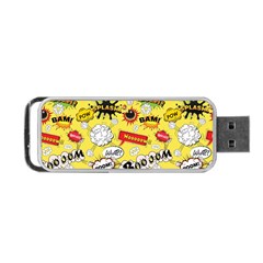 Cartoon Comics Pattern Portable Usb Flash (one Side) by Posterlux