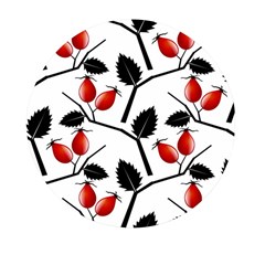 Rose Hip Pattern Branches Autumn Mini Round Pill Box (pack Of 5) by Hannah976