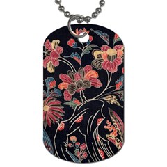 Red Flowers 2 Dog Tag (two Sides) by DinkovaArt