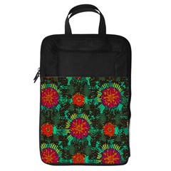Mid Century Retro Floral 1970s 1960s Pattern 72 Foldable Shoe Storage Bag by violetheavensky