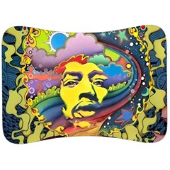 Psychedelic Rock Jimi Hendri Velour Seat Head Rest Cushion by Tsamara