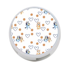Bluey, Bluey Merch, Bluey Pattern, Bluey Bluey, Bingo, Bluey Design, Bluey Dog 4-port Usb Hub (one Side) by avitendut