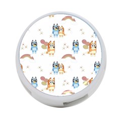 Bluey, Bluey Merch, Bluey Pattern, Bluey Bluey, Bingo, Bluey Design, Bluey Dog 4-port Usb Hub (two Sides) by avitendut