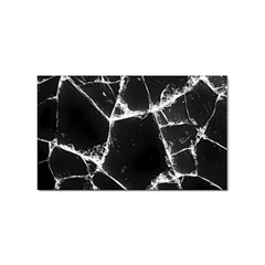 Dark Patch Art Crack Construction Sticker Rectangular (100 Pack) by Tsamara