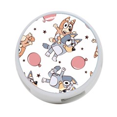 Bluey, Bluey Merch, Bluey Pattern, Bluey Bluey, Bingo, Bluey Design, Bluey Dog 4-port Usb Hub (one Side) by avitendut