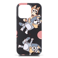 Bluey, Bluey Merch, Bluey Pattern, Bluey Bluey, Bingo, Bluey Design, Bluey Dog Iphone 16 Pro Black Uv Print Pc Hardshell Case by avitendut