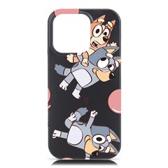 Bluey, Bluey Merch, Bluey Pattern, Bluey Bluey, Bingo, Bluey Design, Bluey Dog Iphone 16 Pro Max Black Uv Print Pc Hardshell Case by avitendut