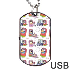 Bluey, Bluey Merch, Bluey Pattern, Bluey Bluey, Bingo, Bluey Design, Bluey Dog Dog Tag Usb Flash (one Side) by avitendut