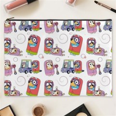 Bluey, Bluey Merch, Bluey Pattern, Bluey Bluey, Bingo, Bluey Design, Bluey Dog Cosmetic Bag (xxxl) by avitendut