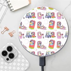 Bluey, Bluey Merch, Bluey Pattern, Bluey Bluey, Bingo, Bluey Design, Bluey Dog Wireless Fast Charger(white) by avitendut