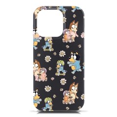 Bluey, Bluey Merch, Bluey Pattern, Bluey Bluey, Bingo, Bluey Design, Bluey Dog Iphone 16 Pro Black Uv Print Pc Hardshell Case by avitendut