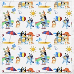 Bluey, Bluey Merch, Bluey Pattern, Bluey Bluey, Bingo, Bluey Design, Bluey Dog Canvas 16  X 16  by avitendut