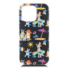Bluey, Bluey Merch, Bluey Pattern, Bluey Bluey, Bingo, Bluey Design, Bluey Dog Iphone 16 Pro Max Black Uv Print Pc Hardshell Case by avitendut