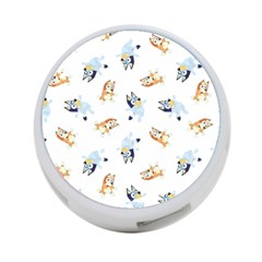 Bluey, Bluey Merch, Bluey Pattern, Bluey Bluey, Bingo, Bluey Design, Bluey Dog 4-port Usb Hub (two Sides) by avitendut