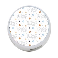 Bluey, Bluey Merch, Bluey Pattern, Bluey Bluey, Bingo, Bluey Design, Bluey Dog 4-port Usb Hub (two Sides) by avitendut