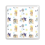 Bluey, Bluey merch, Bluey pattern, Bluey Bluey, bingo, Bluey design, bluey dog Memory Card Reader (Square) Front