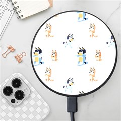 Bluey, Bluey Merch, Bluey Pattern, Bluey Bluey, Bingo, Bluey Design, Bluey Dog Wireless Fast Charger(black) by avitendut