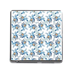 Bluey, Bluey Merch, Bluey Pattern, Bluey Bluey, Bingo, Bluey Design, Bluey Dog Memory Card Reader (square 5 Slot) by avitendut