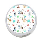 Bluey, Bluey merch, Bluey pattern, Bluey Bluey, bingo, Bluey design, bluey dog 4-Port USB Hub (One Side) Front