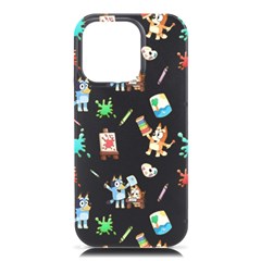 Bluey, Bluey Merch, Bluey Pattern, Bluey Bluey, Bingo, Bluey Design, Bluey Dog Iphone 16 Pro Max Black Uv Print Pc Hardshell Case by avitendut