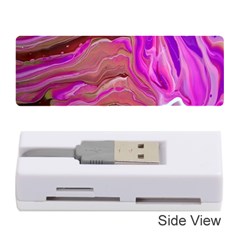 Magenta Waves Memory Card Reader (stick) by kaleidomarblingart