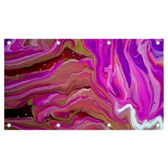 Magenta Waves Banner And Sign 7  X 4  by kaleidomarblingart