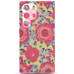 Mid Century Retro Floral 1970s 1960s Pattern 82 Samsung Galaxy S24 Ultra 6 9 Inch Black Tpu Uv Case by violetheavensky