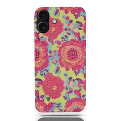 Mid Century Retro Floral 1970s 1960s Pattern 82 Iphone 16 Plus Tpu Uv Print Case by violetheavensky