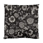 Mid Century Retro Floral 1970s 1960s Pattern 71 Standard Cushion Case (Two Sides) Back