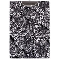 Mid Century Retro Floral 1970s 1960s Pattern 73 A4 Acrylic Clipboard by violetheavensky