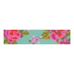 Mid Century Retro Floral 1970s 1960s Pattern 81 Velvet Scrunchie by violetheavensky